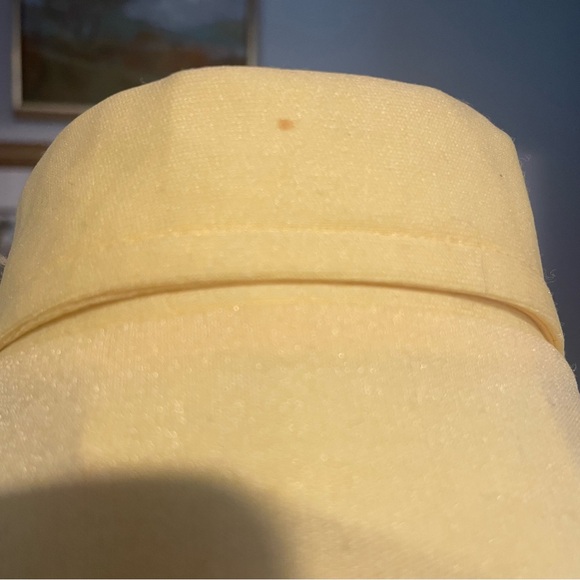 Vintage 60s/70s “Crazy Horse” Yellow Pointed Collar Button Down Blouse - Picture 6 of 9